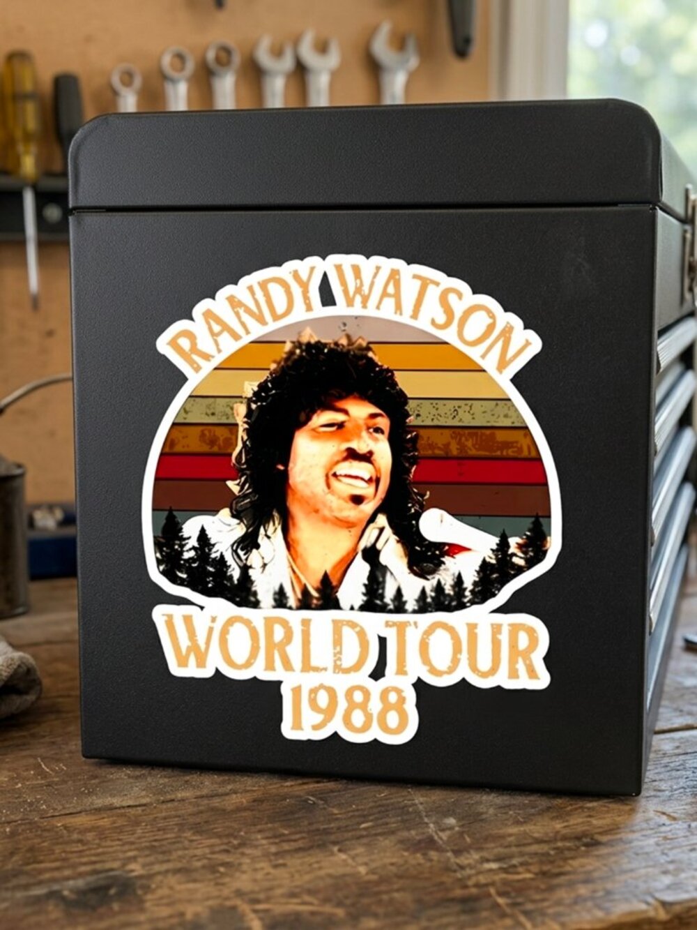 80S Randy Watson Chocolate Sticker - Picture 3 of 5